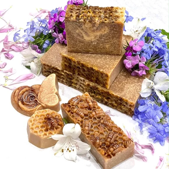 Bee Therapy Soaps ( Bundle of 5 soaps as described below) - Picture 1 of 5